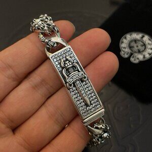 Vintage Chrome Hearts dagger pattern bracelet come with box